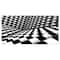 Designart - Optical Black and White Pattern - Abstract Canvas Art Print